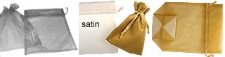 organza and satin bags